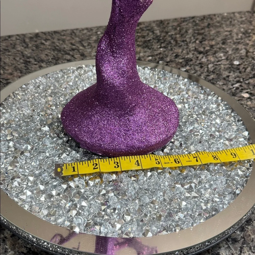 Purple Glitter Tree Decor